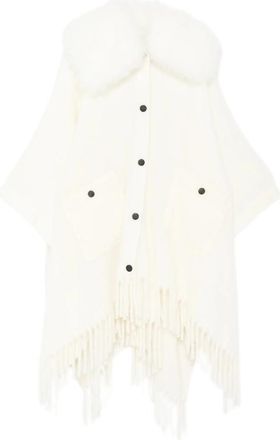 Moncler Fringed Cape