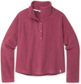 Stio | Womens Turpin Fleece Snap Pullover, Size Extra Large in Triple Berry
