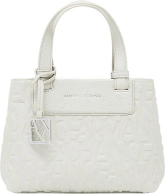 A|X Armani Exchange Small Shopper Bag - Dames - Handtassen - Wit - ONE Size - Polyester - Tassen