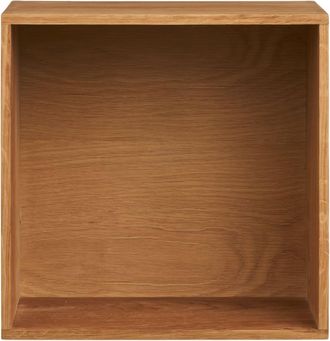 Moloo mural con 1 nicho en roble macizo 30x30 cm