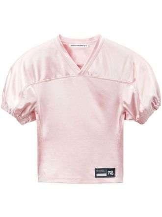 Alexander Wang Gewatteerd jersey T-shirt - Roze