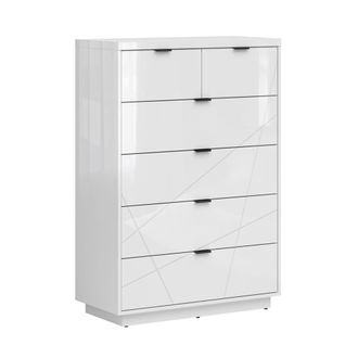 Petits Meubles C&oacute;moda 6 cajones estratificado Blanco