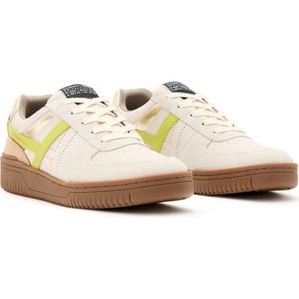 AllSaints Vix Sneaker in White/Brown/Green at Nordstrom Rack, Size 10Us / 40Eu