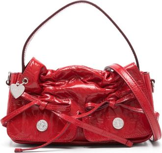 Acne Studios micro multi-pocket bag - women - Lamb Skin/Goat Skin - One Size - Red