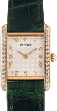 Cartier Pre-owned Cartier Tank Louis Quartz Diamond Silver Dial Ladies Watch WA201451
