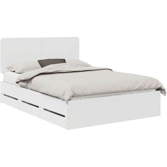 vidaXL Estructura De Cama Con Caj&oacute;n 150 X 200 Cm Madera Ingenieril Vidaxl
