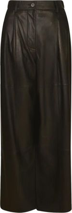 P.A.R.O.S.H. P.a.r.o.s.h., Rokken, Dames, Zwart, S, Leer, Broeken