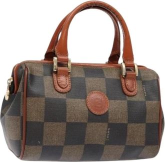 Fendi Pre-owned Handbags, female, Brown, Size: ONE SIZE Pre-owned Canvas Handbag