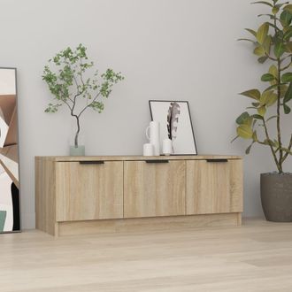 vidaXL Vidaxl - Mueble De Tv Madera Contrachapada Roble Sonoma 102x35x36,5 Cm