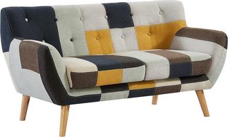 Vente-Unique Sof&aacute; de 2 plazas de tela patchwork SERTI II