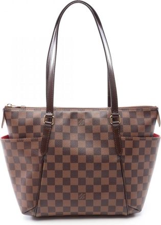 Louis Vuitton Brown Ebene Coated Canvas Pvc Damier Canvas Leather Handbag Tote Bag (Pre-Owned)