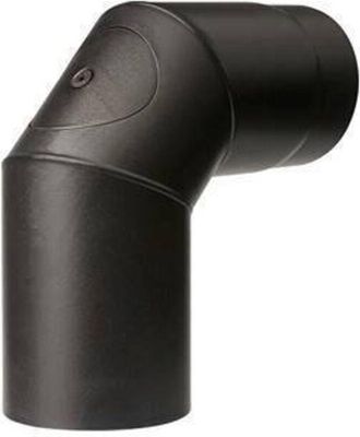 Ala Curva Porcellanata 90 C/ispez D 12cm Nero Opaco Top