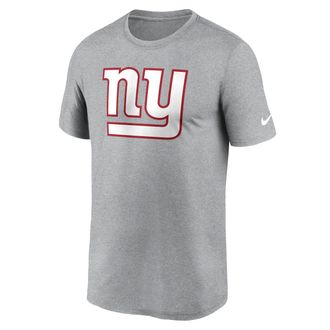Nike New York Giants Legend Logo Nike Mens Dri-FIT NFL T-Shirt in Grey | NKGK06G8I-CX5
