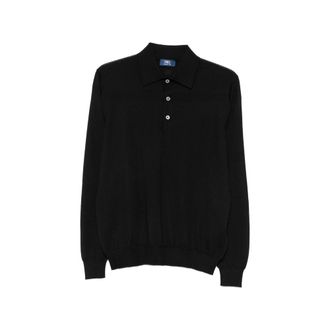 Fedeli Long-sleeve Polo Sweater