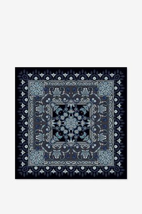 Etro Seidentwill-Einstecktuch mit geometrischem Bl&uuml;tenmotiv