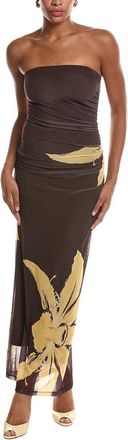 Bardot Ciera Strapless Mesh Maxi Dress