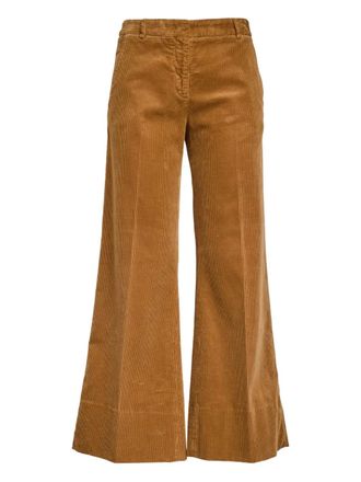 Ql2 Quelledue Melody corduroy flared trousers - Brown