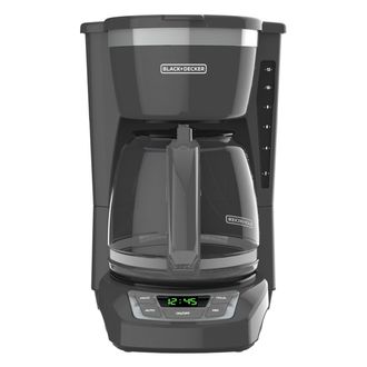 Black+Decker 12 Cup Programmable Coffee Maker in Gray