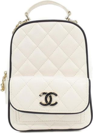 Chanel Black White Backpack (Pre-Owned)