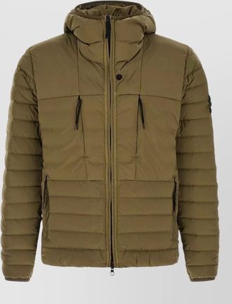 Stone Island 4100106 hooded down jacket long sleeves