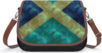 Generic Jamaica Flag Crossbody Bags for Women Shoulder Messenger Bag Purse Handbags