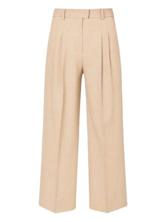 By Malene Birger Cymbaria geplooide broek - Beige