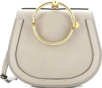 Chlo&eacute; Nile Leather Medium crossbody bag - Beige