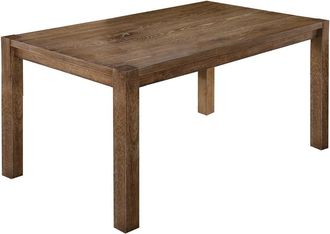 Best Master Furniture Janet 60 Transitional Wood Dining Table in Driftwood