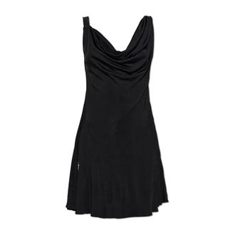 Off-white Short Dresses, female, Black, Size: S Sleeveless Dress