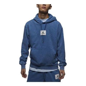Nike Jordan Air Jordan Flight Fleece Pullover Hooded Top Blue DR3088-485