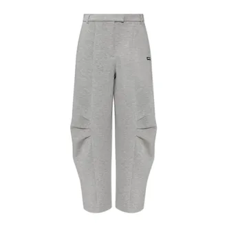 Rotate ROTATE Birger Christensen, Wide Trousers, female, Gray, Size: XS Loose-fit Trousers