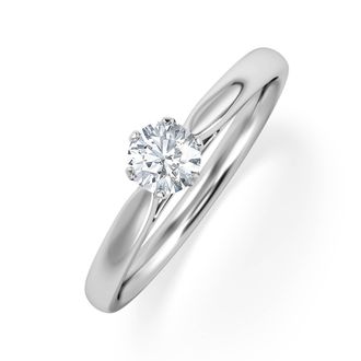 The Diamond Store Engagement Ring Certified Diamond 0.33CT H/SI High Set Chloe 18K Gold