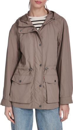 Levi's Water Resistant Hooded Jacket in Pinebark at Nordstrom, Size X-Large