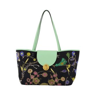Versace Vivian Printed Small Canvas Tote - female - Versace - Shopping Bags - Multicolor - ONE SIZE - Bags