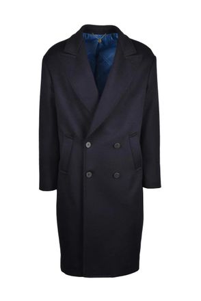 Maurizio Miri Long Double-Breasted Wool Coat