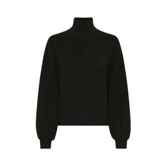 Moss Copenhagen Turtleneck Trui - Dames - Truien - Zwart - Maat: L