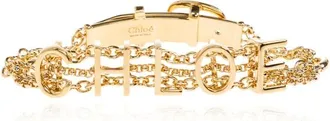 Chlo&eacute; Accessoires, Dames, Geel, ONE Size, Logo Armband