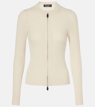 Loro Piana Coste ribbed-knit cashmere jacket