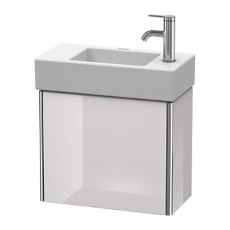 Duravit Duravit Xsquare Vanity Unidad De Pared 48.4x24.0 Cm, 1 Puerta, Parada A La Derecha, Para El Lavabo Vero Air 072450, Color (frente/cuerpo): Laca Blanca