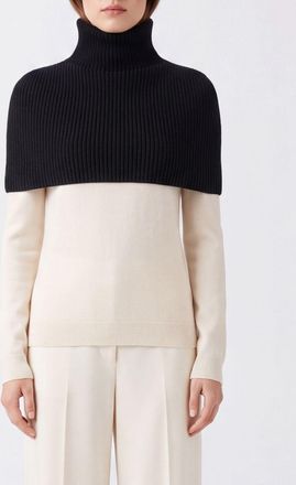 SA SU PHI Ribbed High-Neck Collar in Pure Cashmere