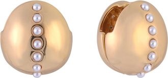 Shelli Segal Crystal Huggie Hoop Earrings in Gold at Nordstrom Rack