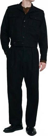 Hansen Sean Wool Trousers In Black