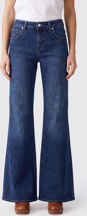 7 For All Mankind Jeans a zampa in denim stretch a vita alta