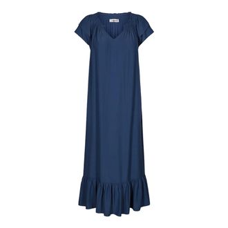 Co'Couture Sky Blue Sunrise Dress with Short Sleeves - female - CoCouture - Midi Dresses - Blue - XS - Dresses