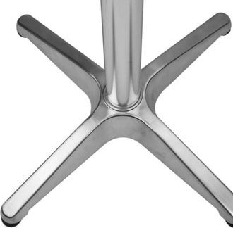 Milani Home Milani Home - jameson - tavolo quadrato a colonna in acciaio e alluminio waterproof