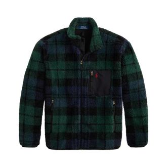 Polo Ralph Lauren Plaid Pile Fleece Jacket - Heren - Jassen - Veelkleurig - Maat: S Fleece