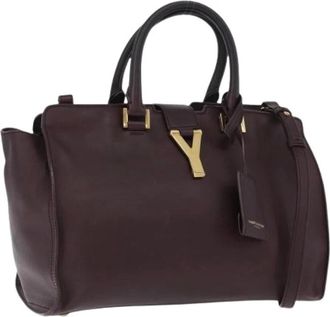 Saint Laurent Pre-owned Handbags, female, Purple, Size: ONE SIZE Pre-owned Vintage Hand Bag