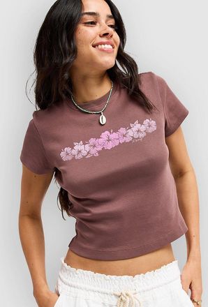 Roxy Beach Love Camiseta rojo