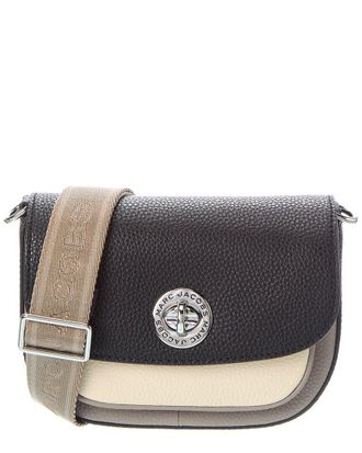 Marc Jacobs Small Cb Signet Turnlock Leather Saddle Bag