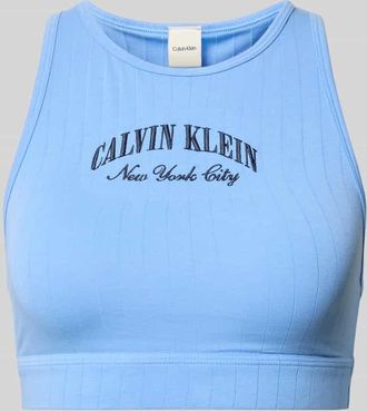 Calvin Klein Underwear Bralette aus Baumwoll-Mix in Blau, Gr&ouml;&szlig;e XL